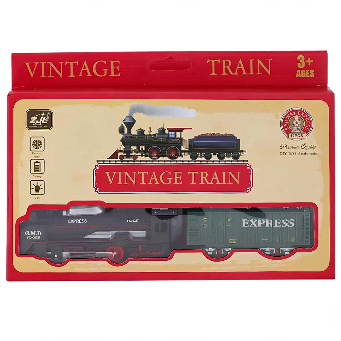 Pilli Tren Seti 12 Parça