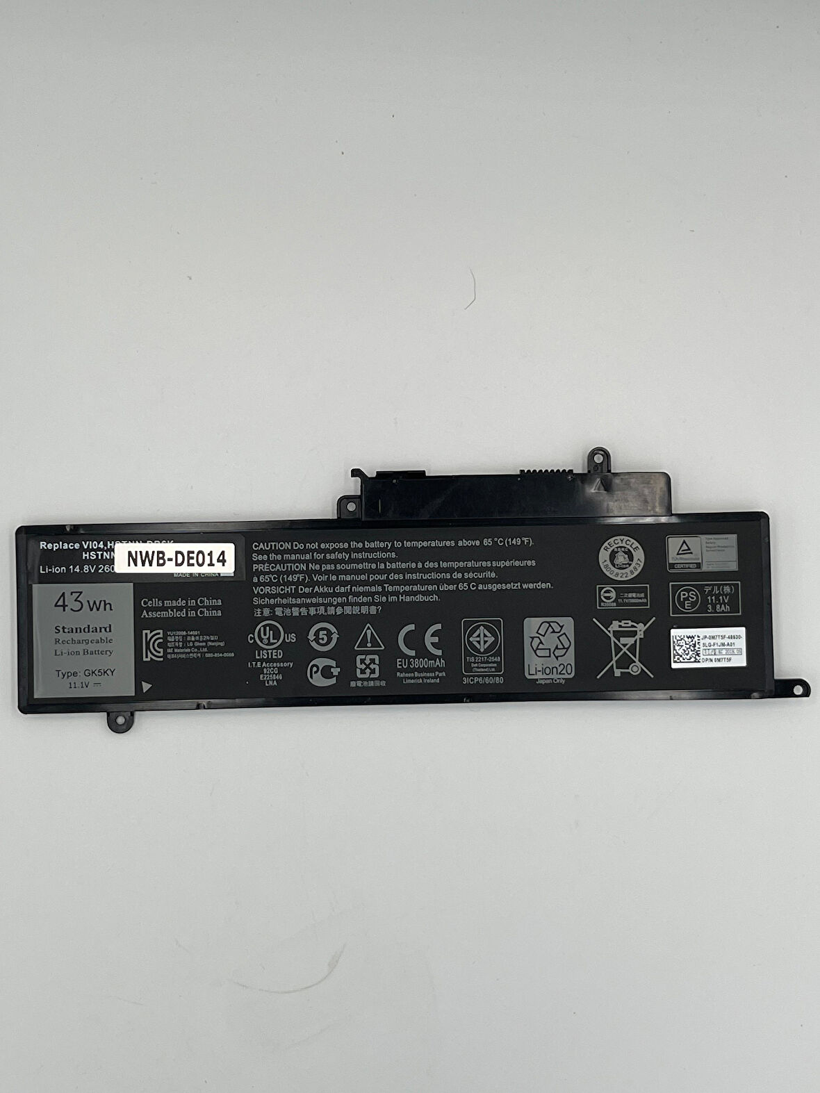 Dell Inspiron 3147 3152 3153 3157 3158 Laptop Bataryası pili Orijinal