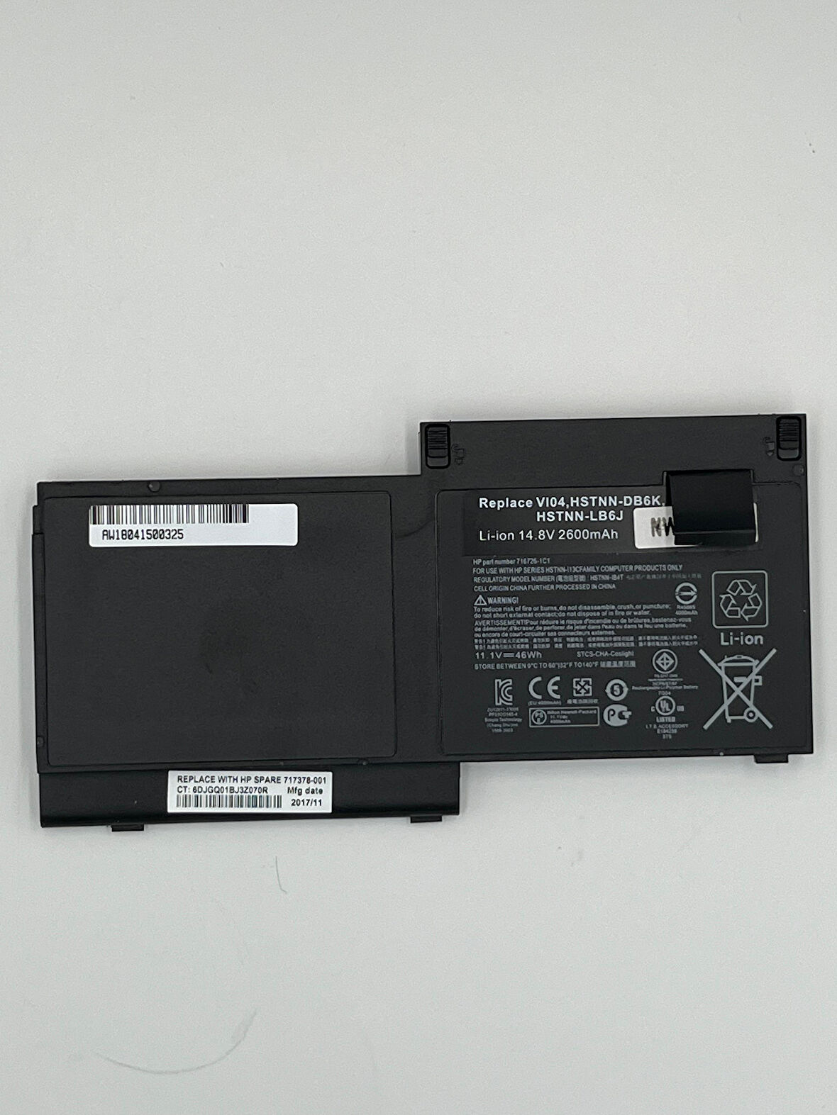HP Elitebook 720 725 820 G1 G2 Laptop Bataryası Pili