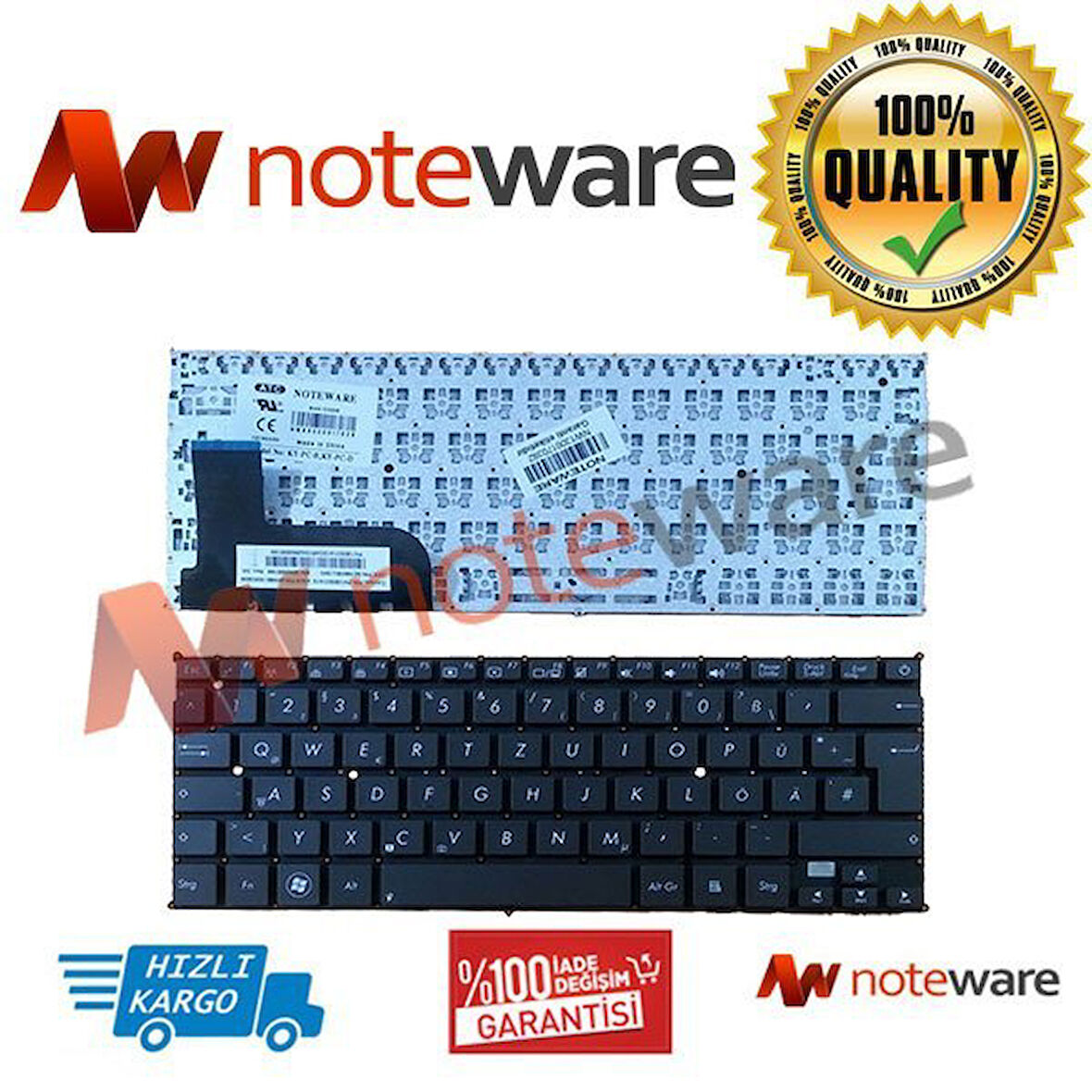 ASUS Zenbook UX21 UX21A  Laptop Klavye ALMANCA Q Tuş Takımı