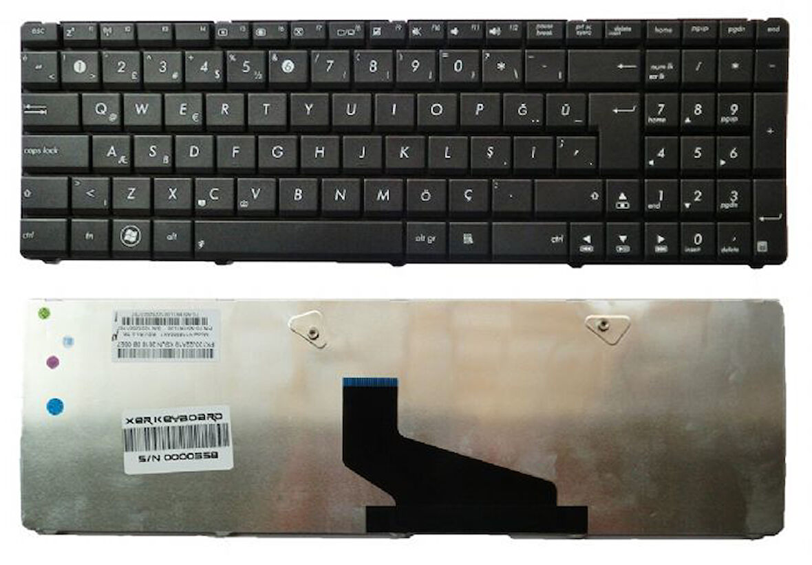 Asus X53T serisi Laptop Klavye Tuş Takımı US VE RUSÇA DİZİLİM