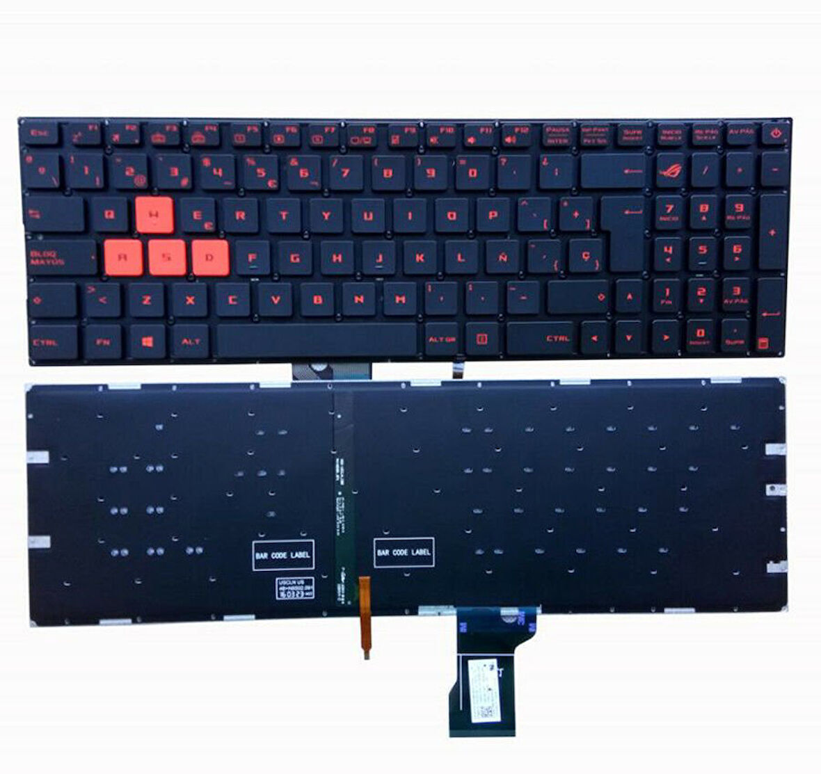 Asus GL702  GL502 GL502V GL502VM GL502VT GL502VY İngilizce Laptop Klavye