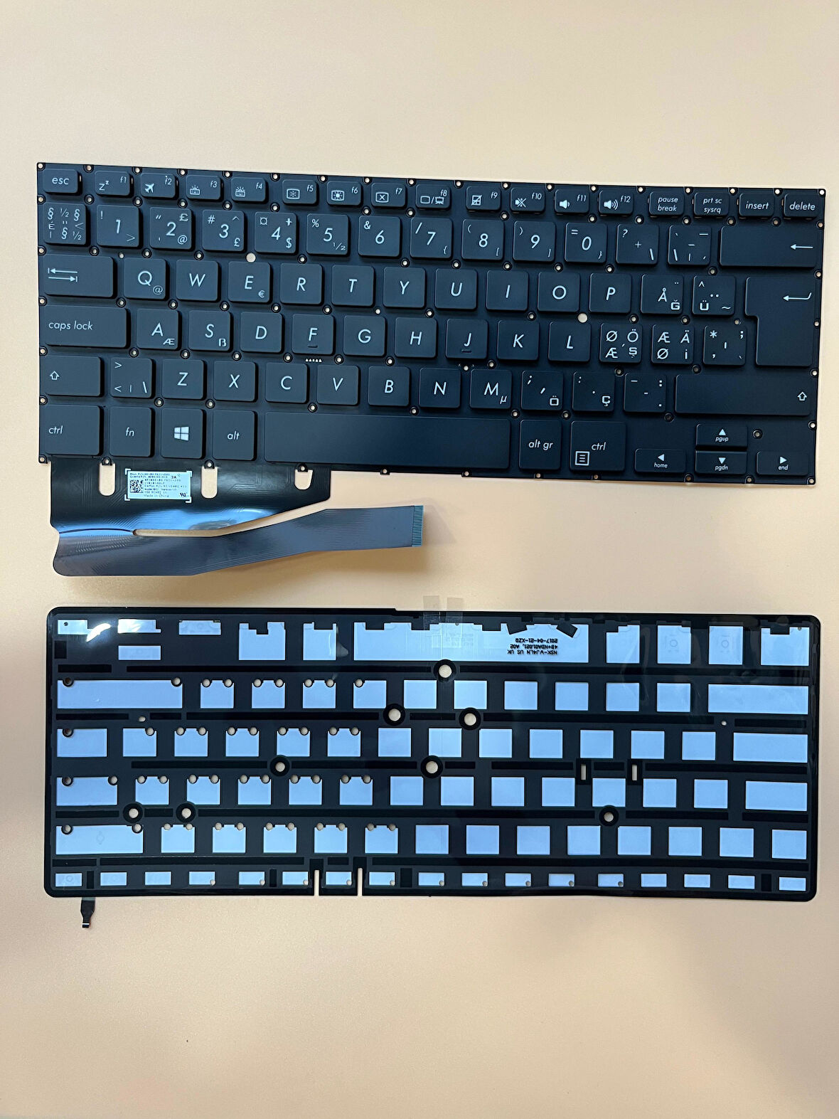 Asus Q405UA TP410U TP461U Laptop Led'li Klavyesi Tuş Takımı