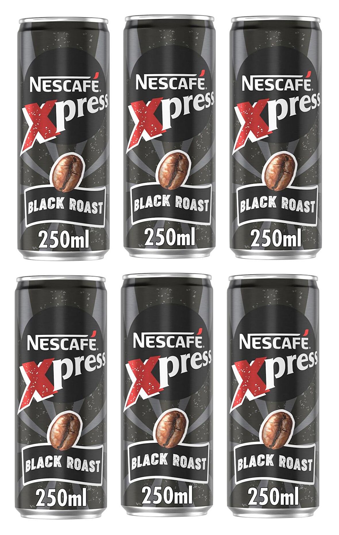 Nescafe Xpress Black Roast Soğuk Kahve 250 Ml X 6 Adet