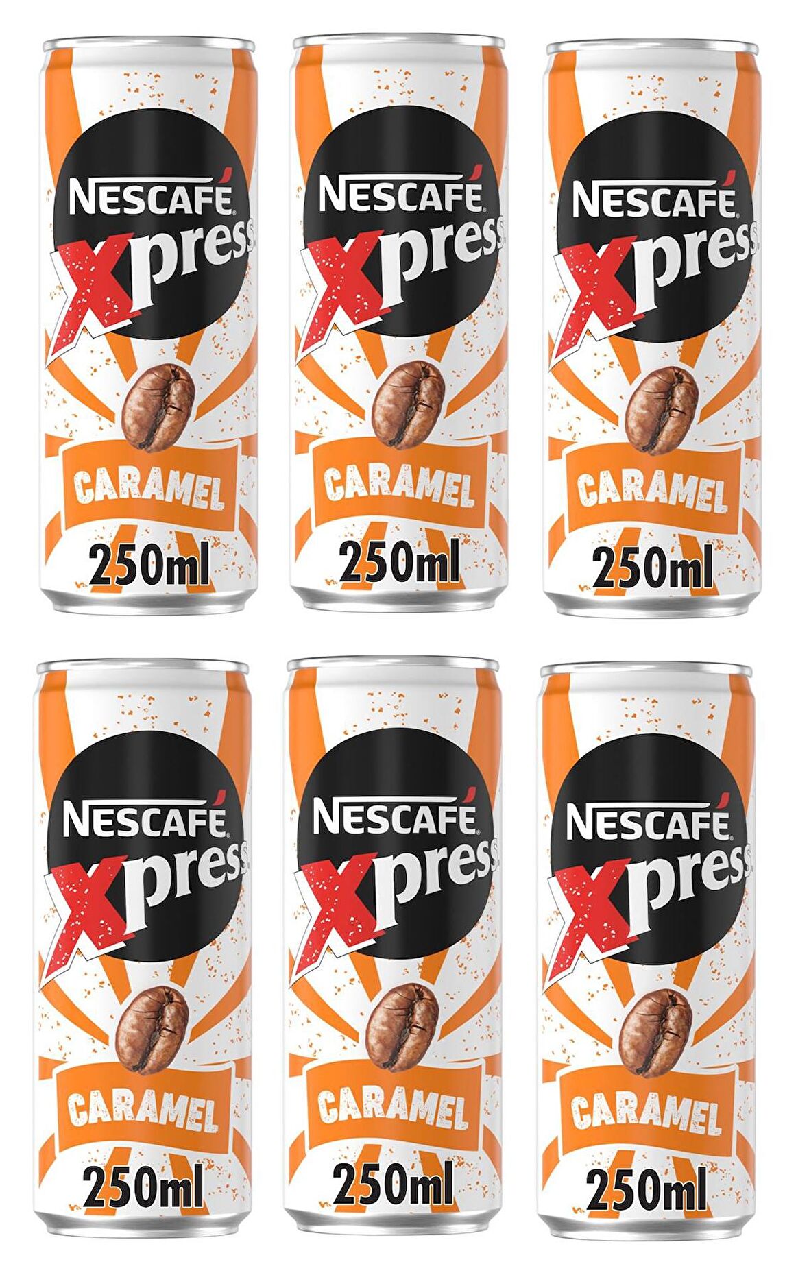 Nescafe Xpress Caramel Aromalı Soğuk Kahve 250 Ml X 6 Adet