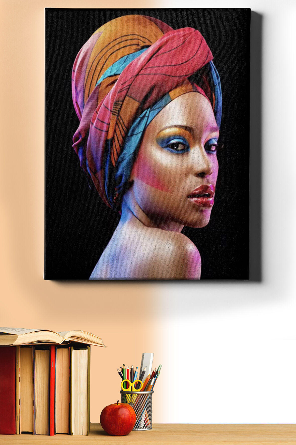 Sayılarla Boyama Seti Kasnaklı Renklerle Yüzleşme 2 40 X 50 Cm