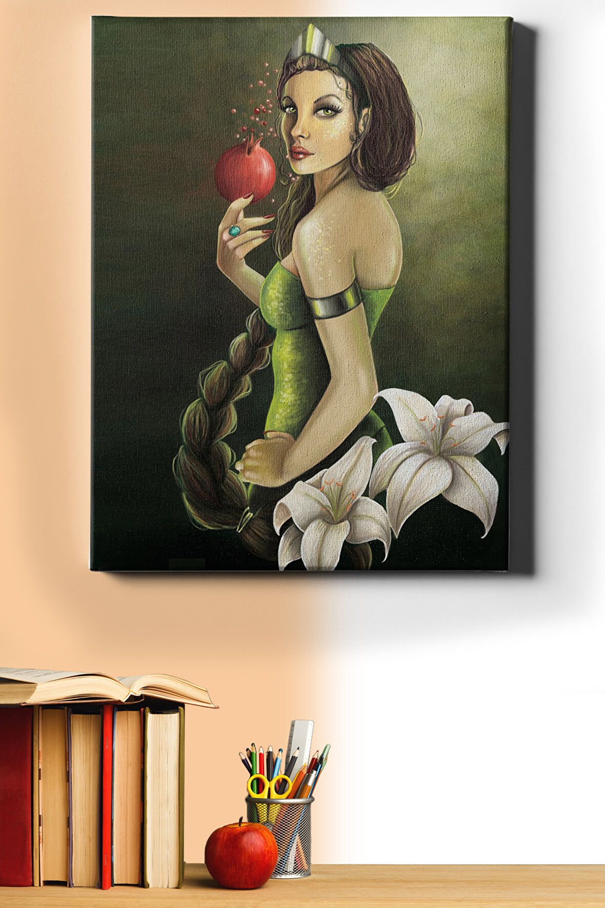 Sayılarla Boyama Seti Kasnaklı Hera Ve Nar 40 X 50 Cm