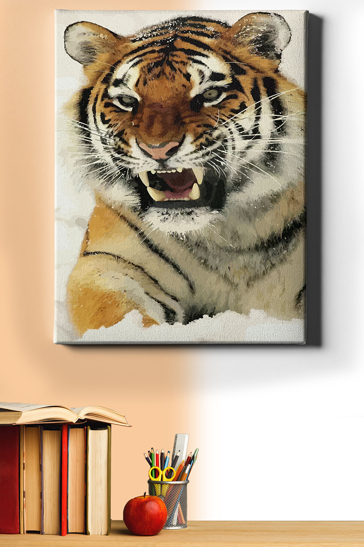 Sayılarla Boyama Seti Kasnaklı Karkaplanı 40 X 50 Cm