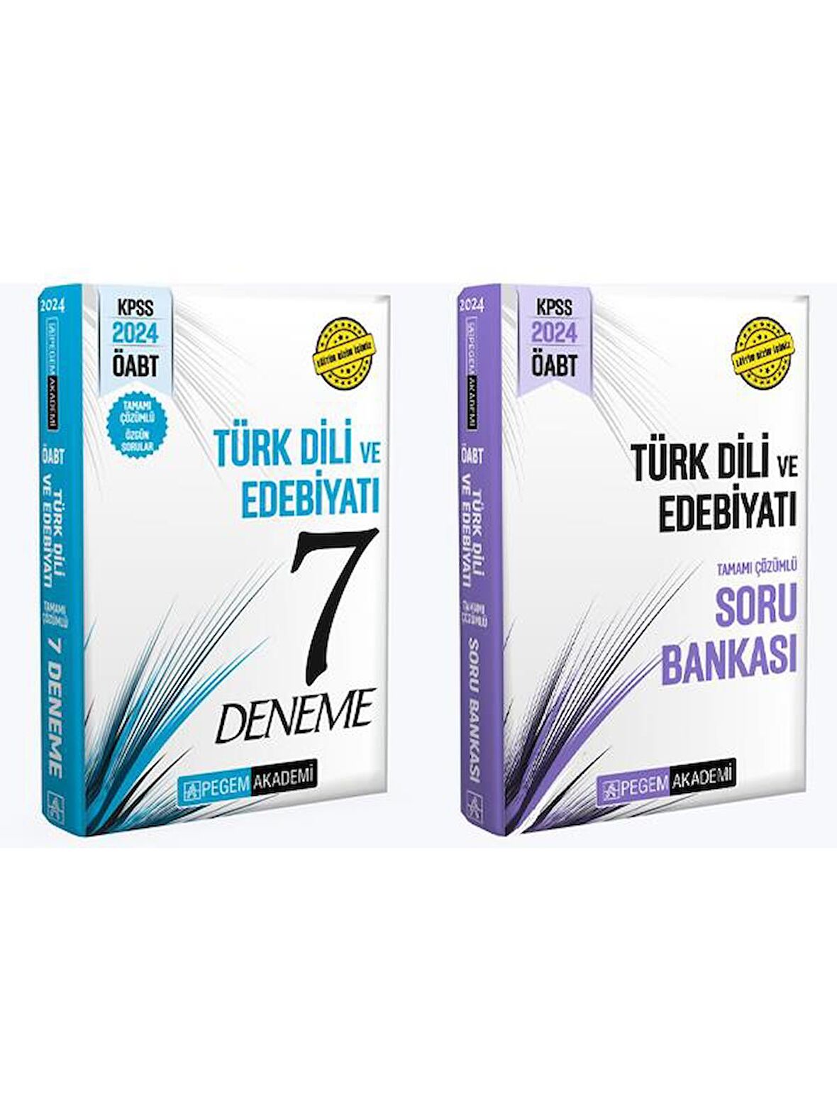 Pegem 2024 KPSS ÖABT Türk Dili ve Edebiyat Tamamı Çözümlü Soru Bankası ve 7 li Deneme Pegem 2 li