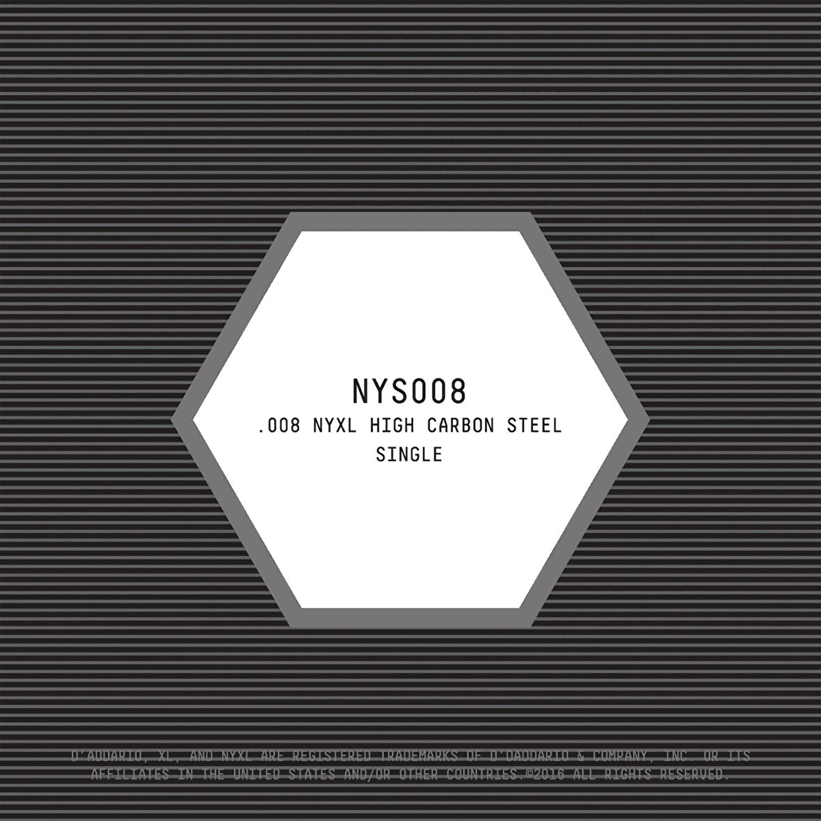 DADDARIO NYS008 ELEKTRO VE AKUSTİK TEK TEL, E-(Mİ), YÜKSEK KARBONLU ÇELİK