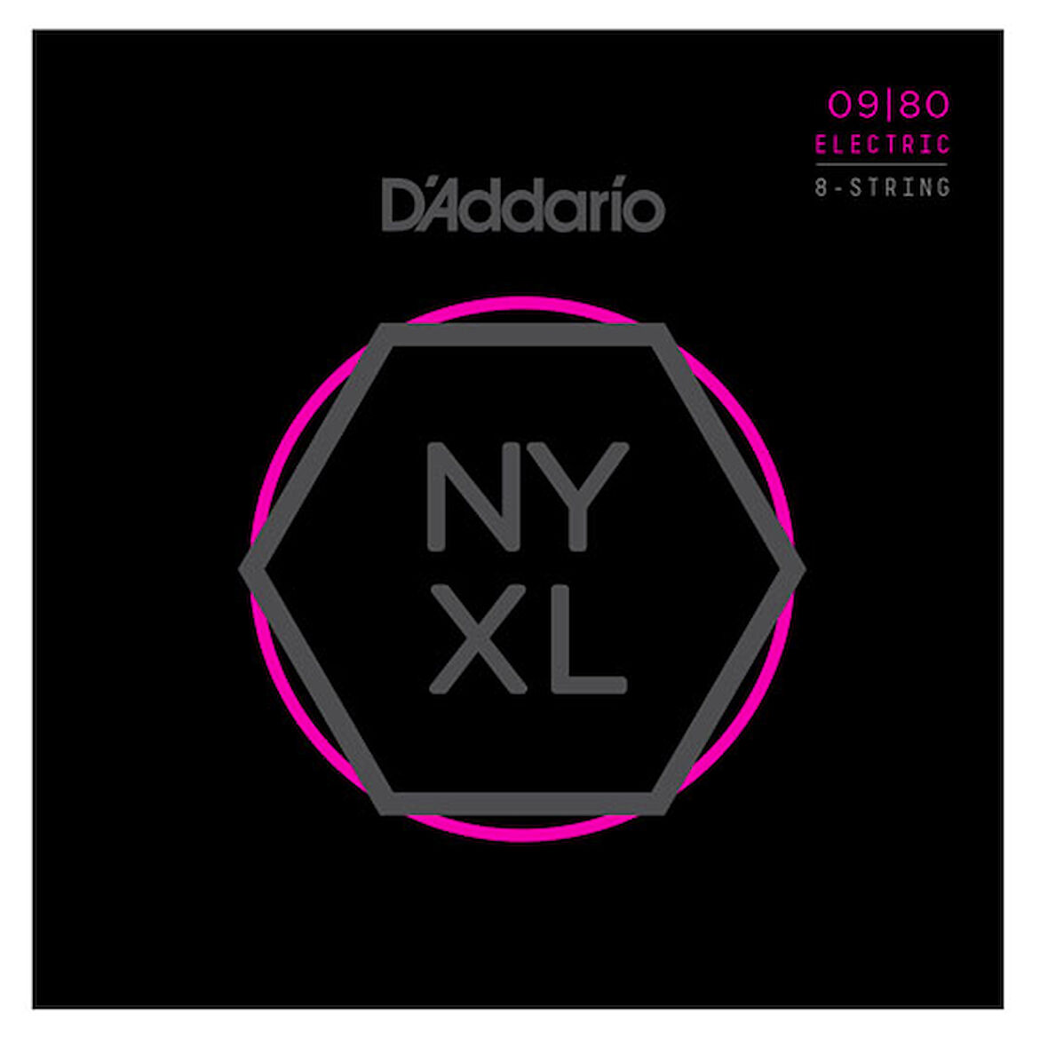 DADDARIO NYXL0980 ELEKTRO GİTAR TEL SETİ, 09-80, 8 TELLİ, SUPER LIGHT
