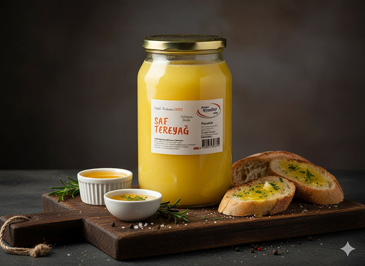 Ghee (sadeyağ), Saf Tereyağ 950 Gr, Doğal, Katkısız Köy Tereyağından Üretim.