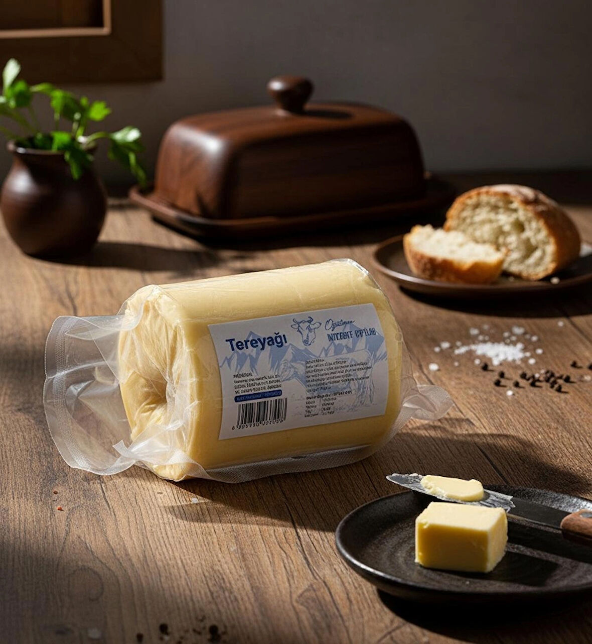 Niyazibey Doğal Tereyağ 500 Gr Karadeniz İnekleri Sütünden Yoğurt Mayalı Köy Tereyağı