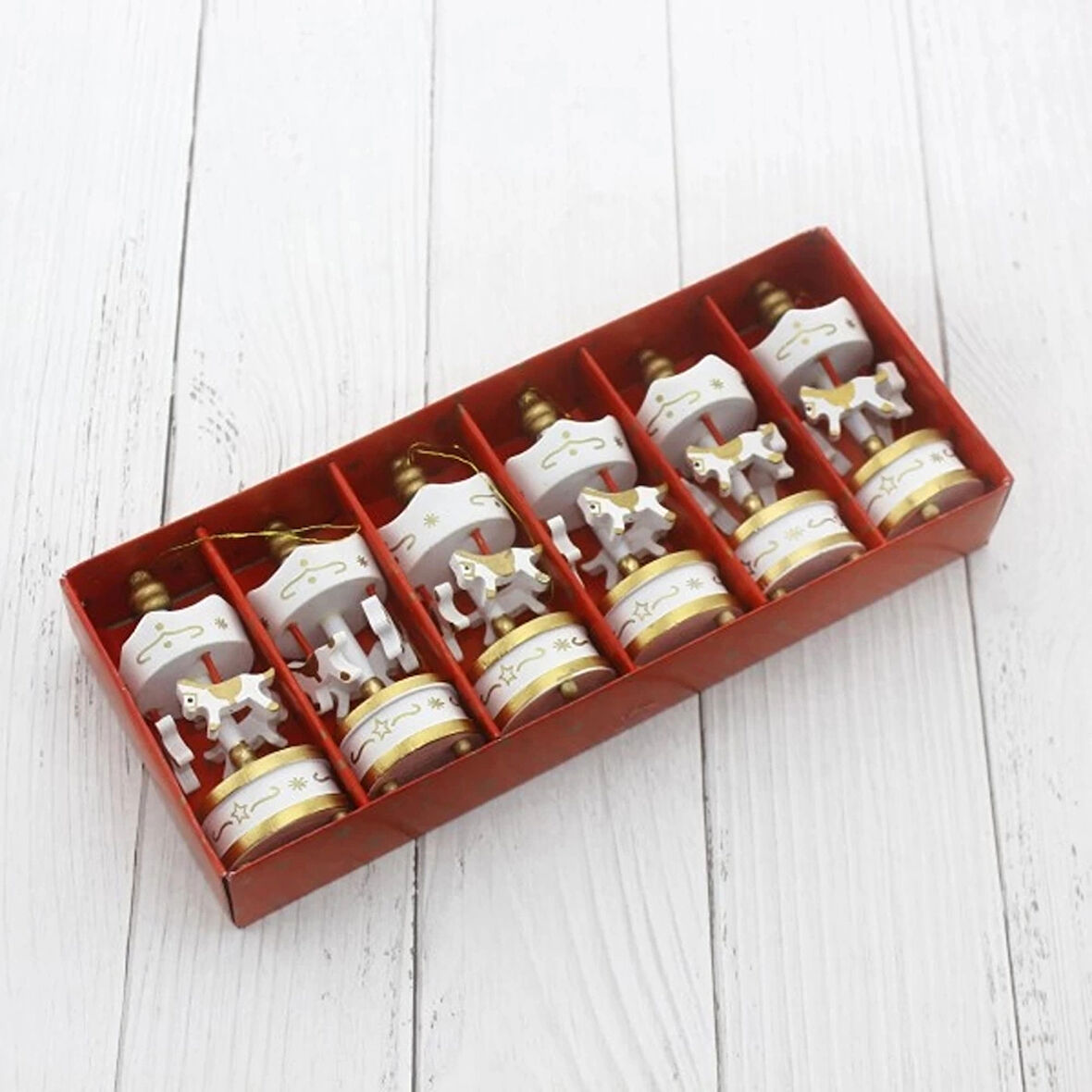 Dekoratif 6&039lı Beyaz Mini Atlı Karınca