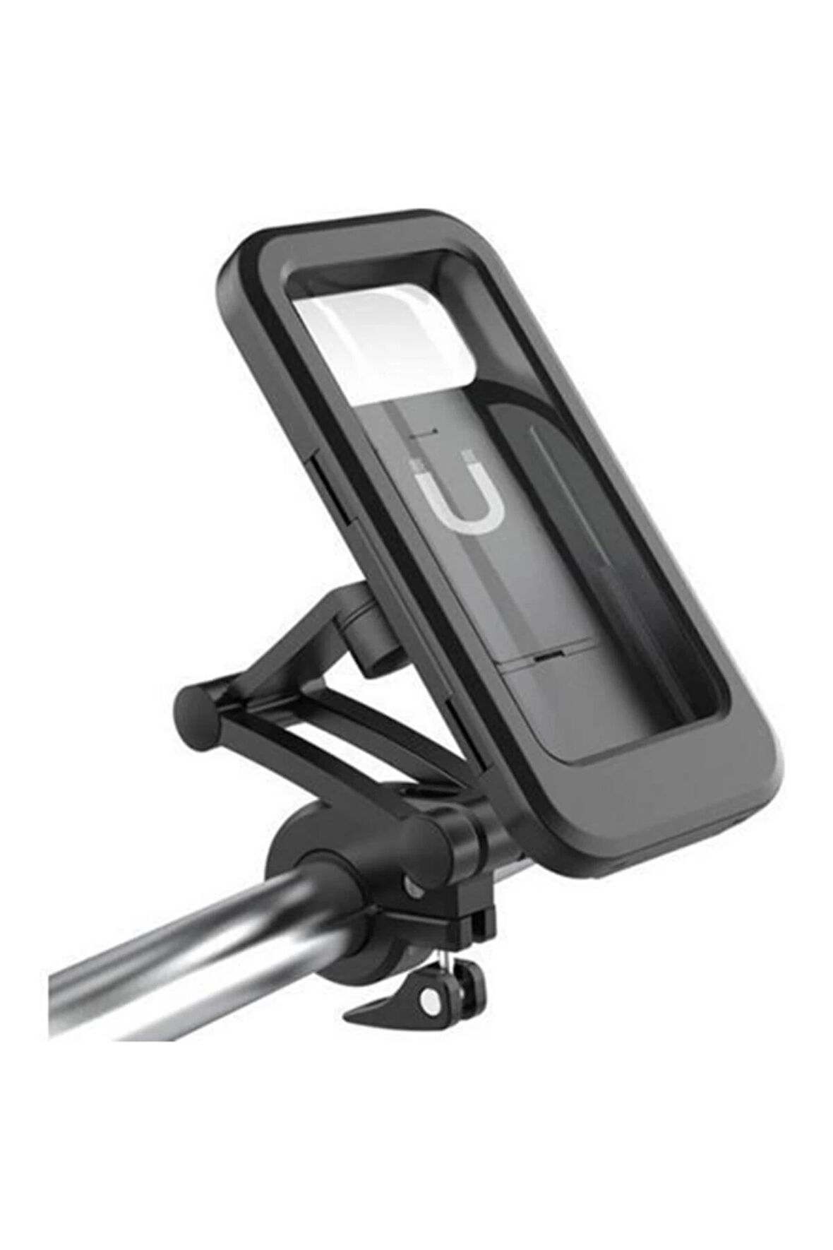 Gidon Bağlantılı Su Geçirmez Mıknatıslı Motorsiklet Telefon Tutucu