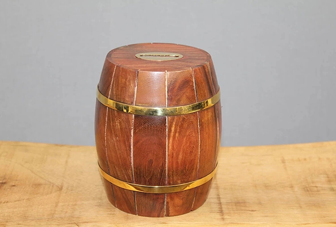 Pirinç Fıçı Kumbara Ksk3116