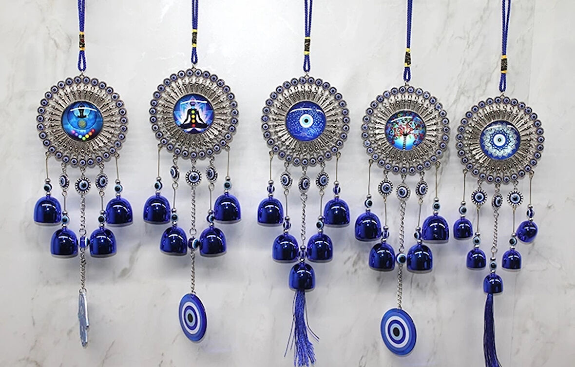 Metal Nazar Boncuğu Çan Alk3491