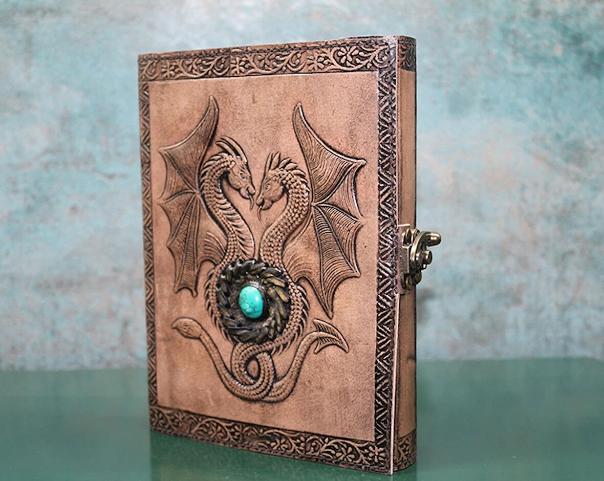 Taşlı Deri Defter Model 8