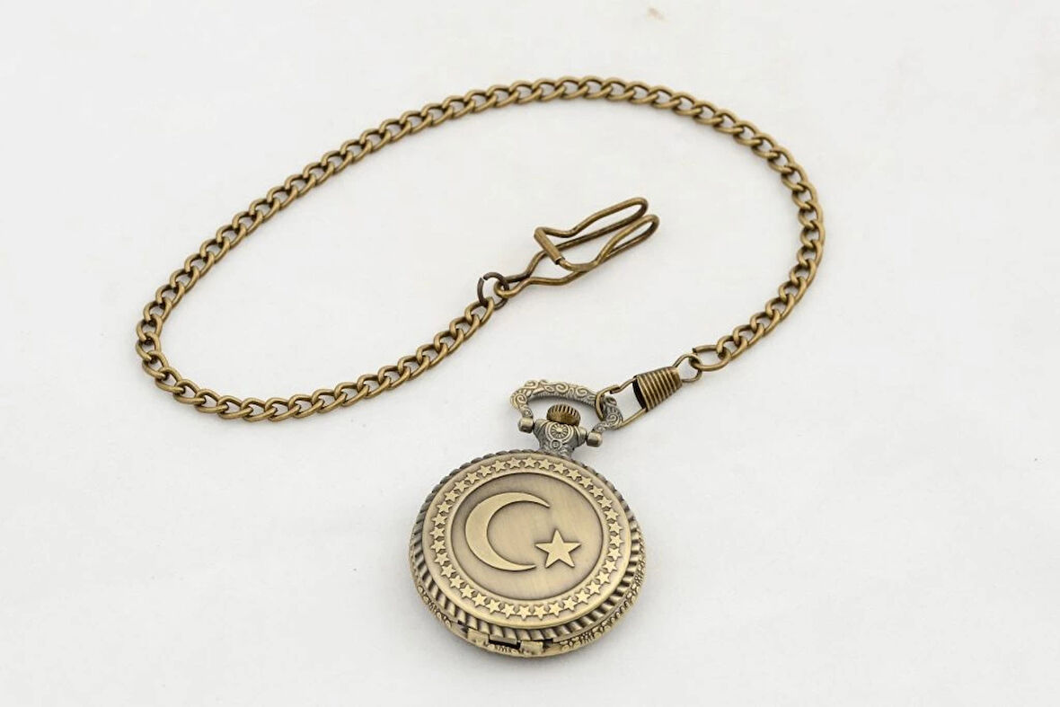 Türk Bayraklı Köstekli Saat