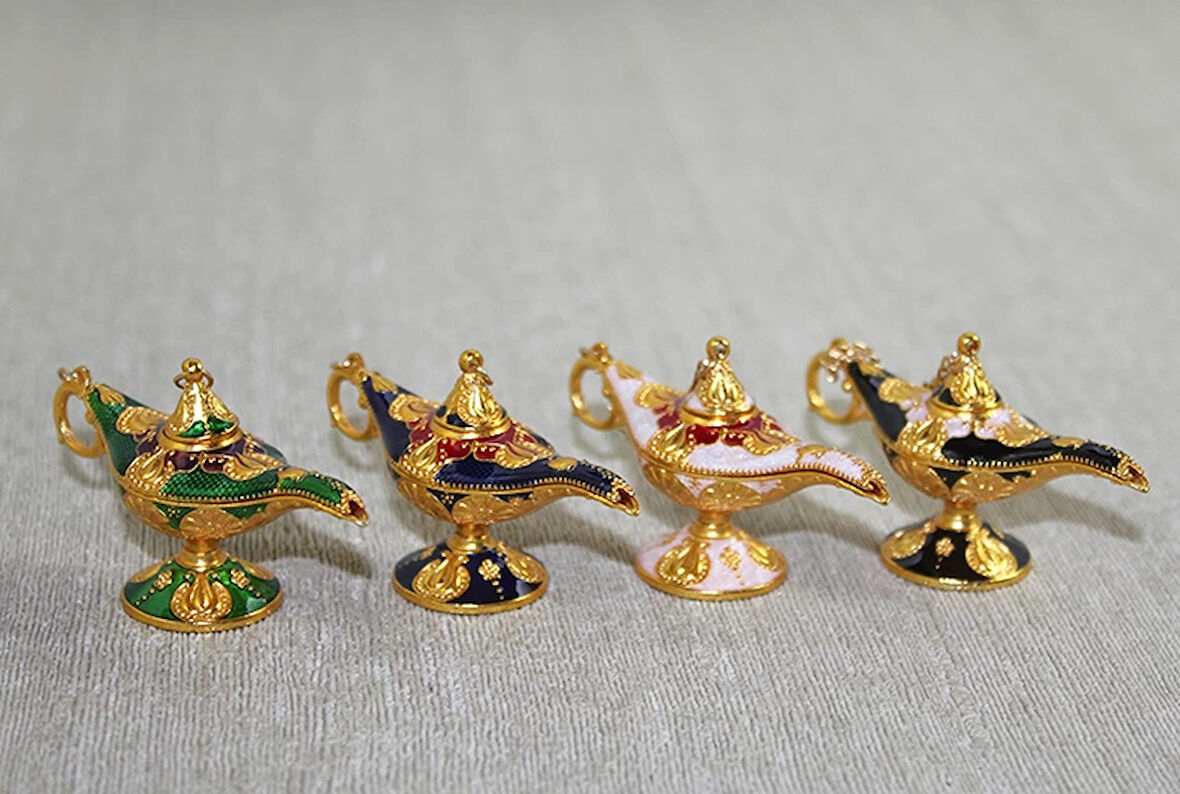 Mineli Metal Alaaddin Lambası Model 7