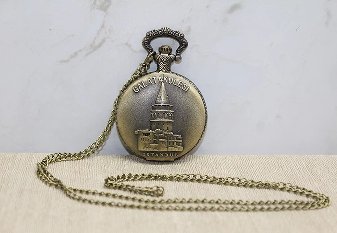 Galata Kulesi Tasarımlı Köstekli Saat