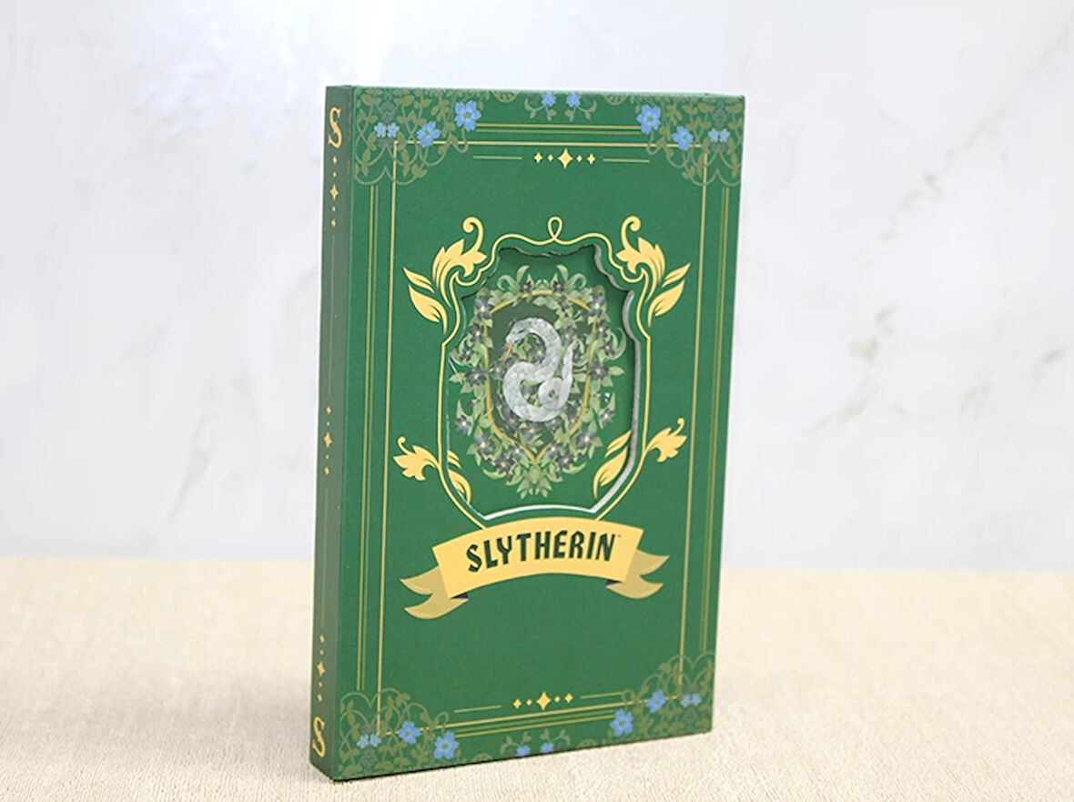 Harry Potter Slytherin Deri Defter