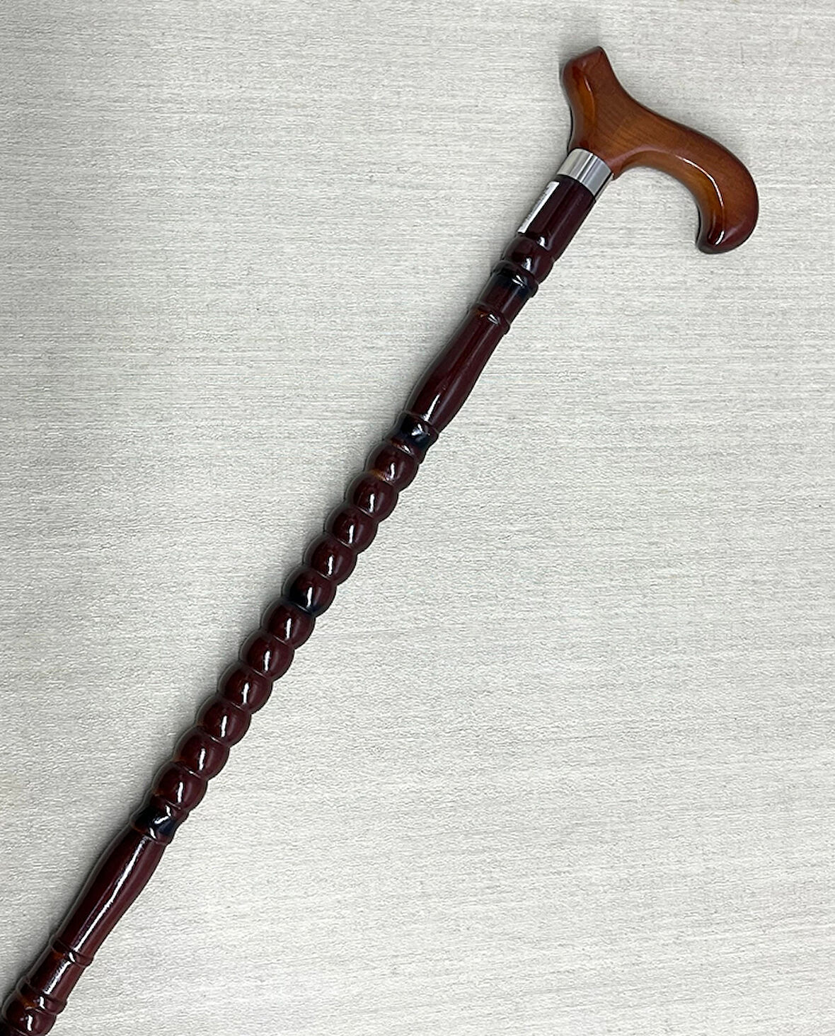 Rahat Tutuşlu Kahverengi Ahşap Baston