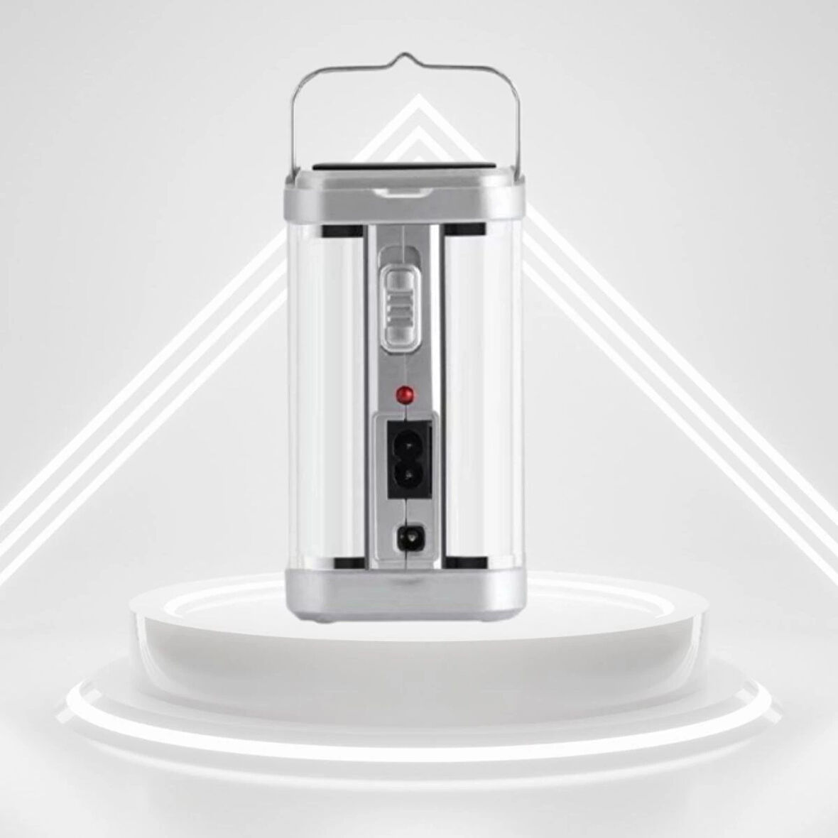 BUFFER®  Güneş Enerjili Şarjlı Işık 1200mAh Yeniden Şarj Edilebilir Batarya YG-7977S