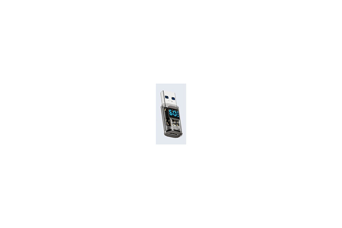 Revolution USB 3.2 to Type C Dönüştürücü 60W Hızlı Şarj 10Gbps Veri Transferi Dijital Ekran OTGGF
