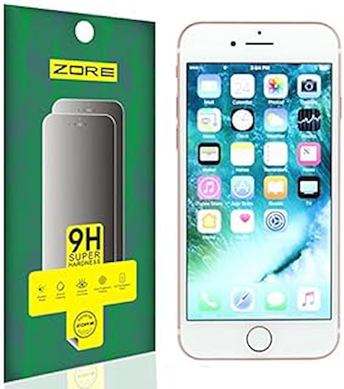 cekuonline iPhone 7 Temperli Cam Ekran Koruyucu 9H