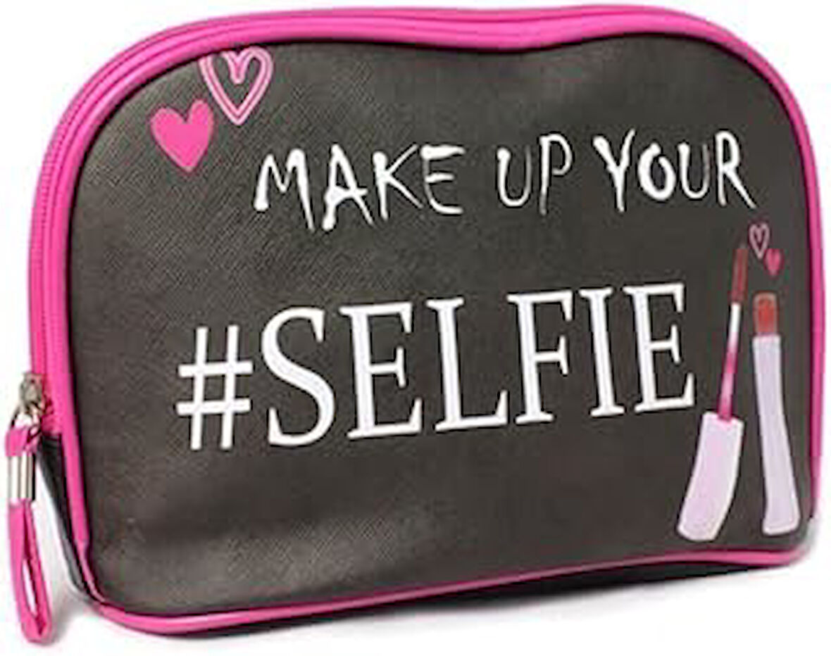 Eleganza Make-Up Selfie Yazılı Çanta