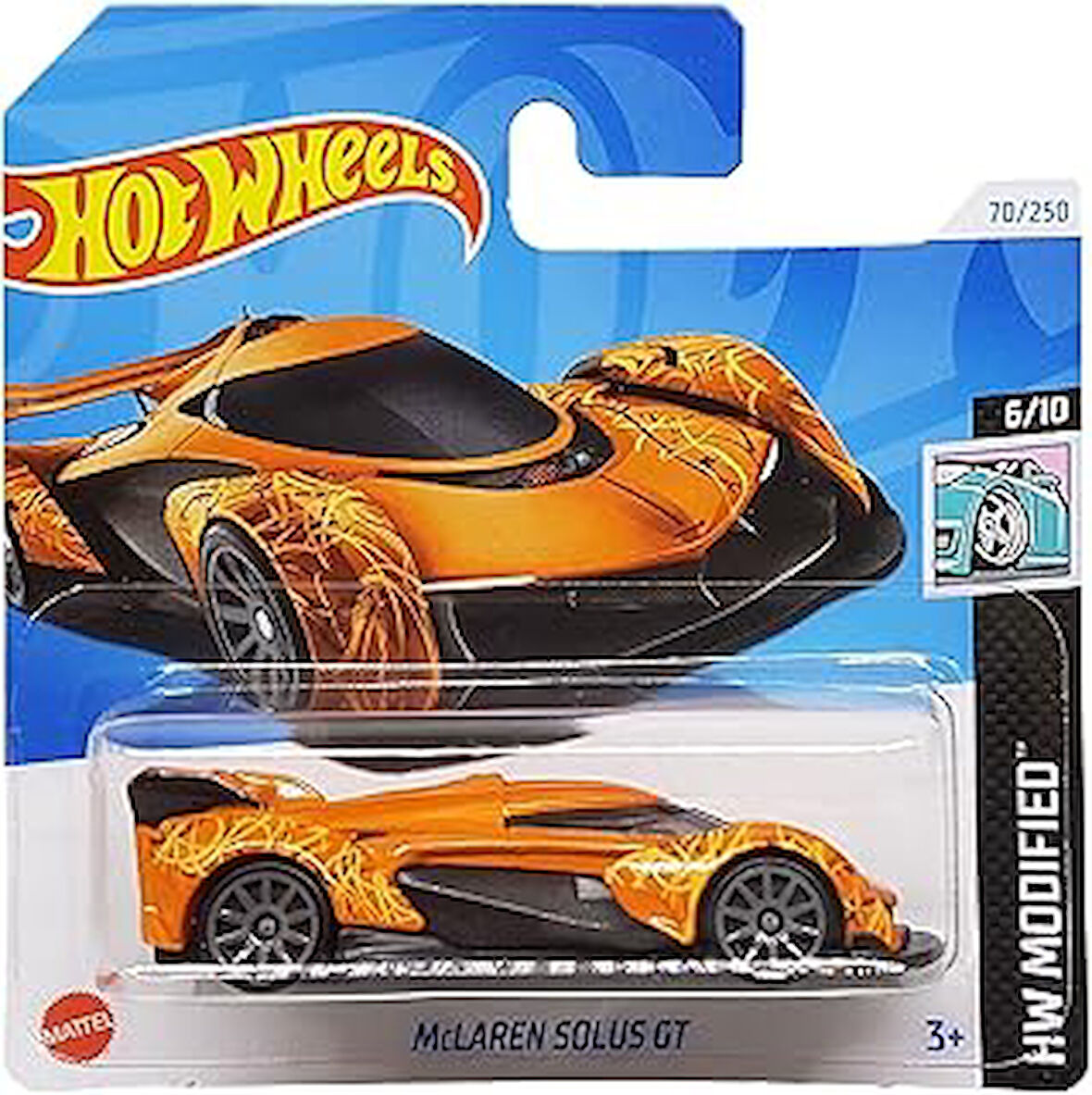Hot Wheels - McLaren Solus GT - HW Modified 6/10 - HTD14 - Short Card - Spor araba - turuncu - 2024 - 1:64