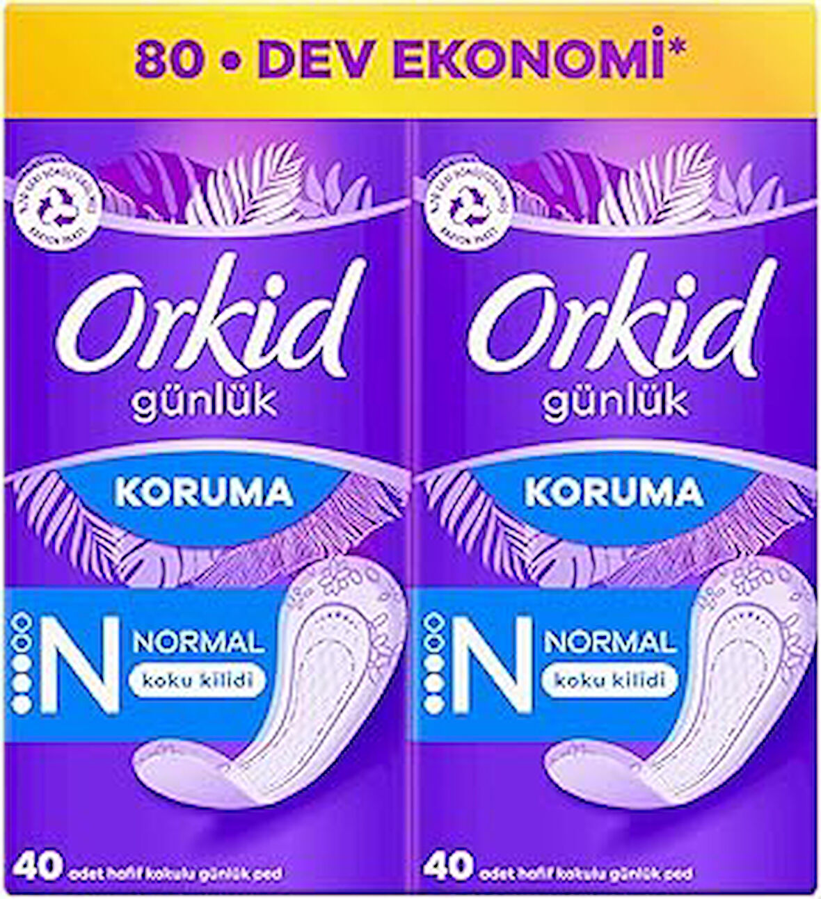 Günlük Ped Normal Dev Ekonomi Paketi 80 Ped