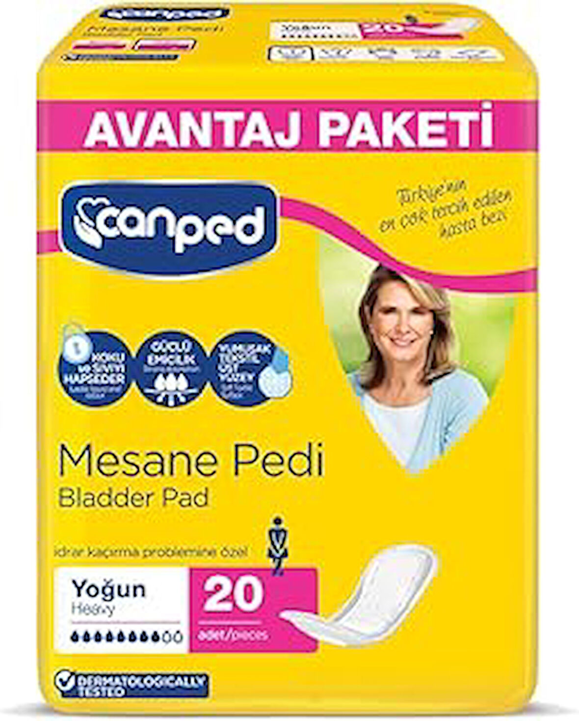 Canped Mesane Pedi Avantaj Paket L Büyük Boy Yoğun 20 Adet