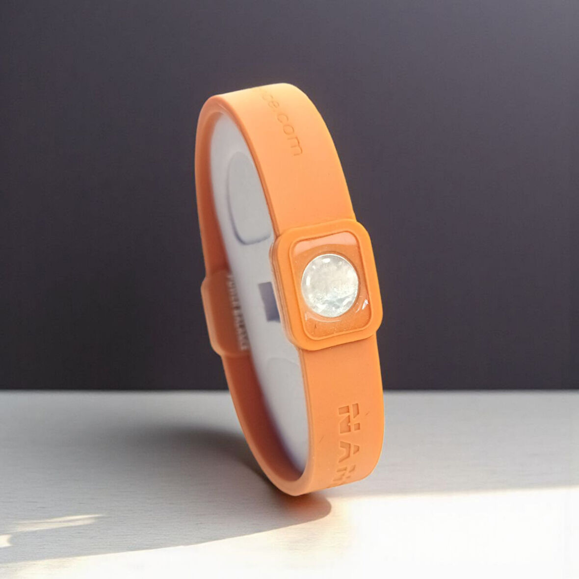 Nano Power Balance Denge Bilekliği – Enerji, Stres, Uyku ve Spor Performansı İçin Destek Turuncu 20 Cm.