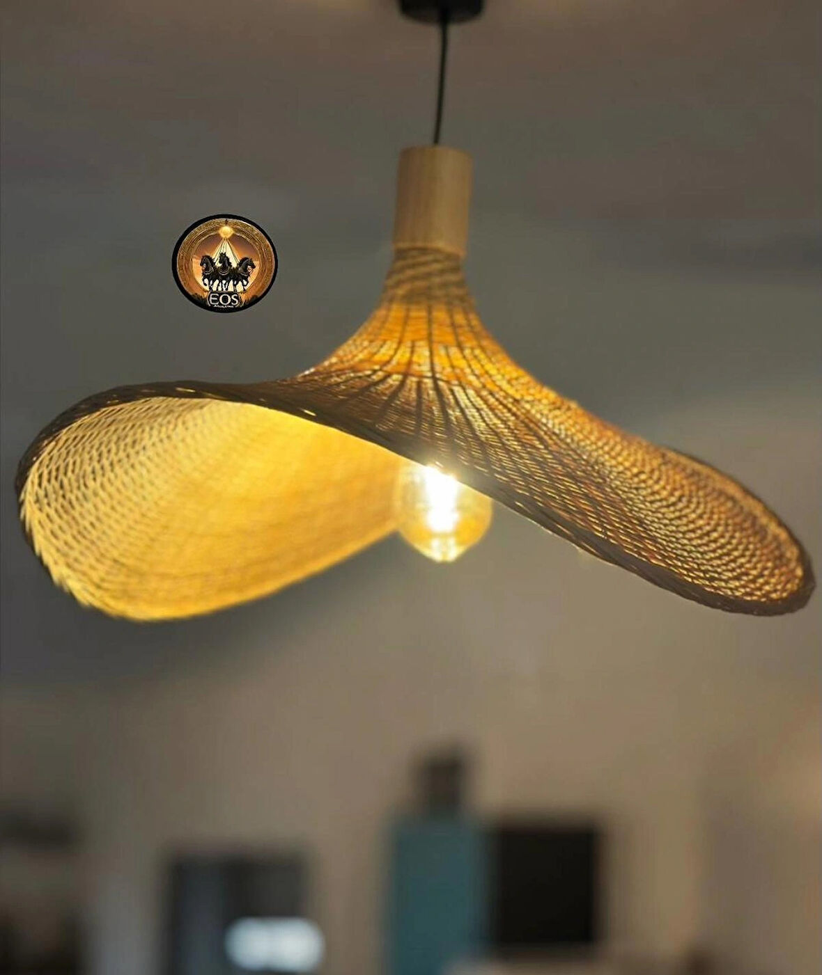 Nara Bambu Rattan Avize Japon Sükuneti ve Zen Dengesi