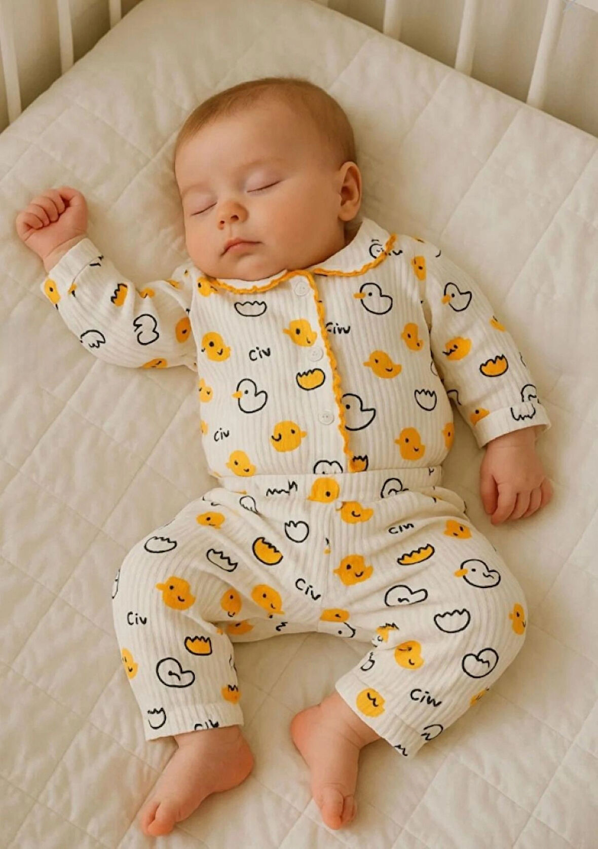 Çocuk baskılı mevsimlik alt üst takım