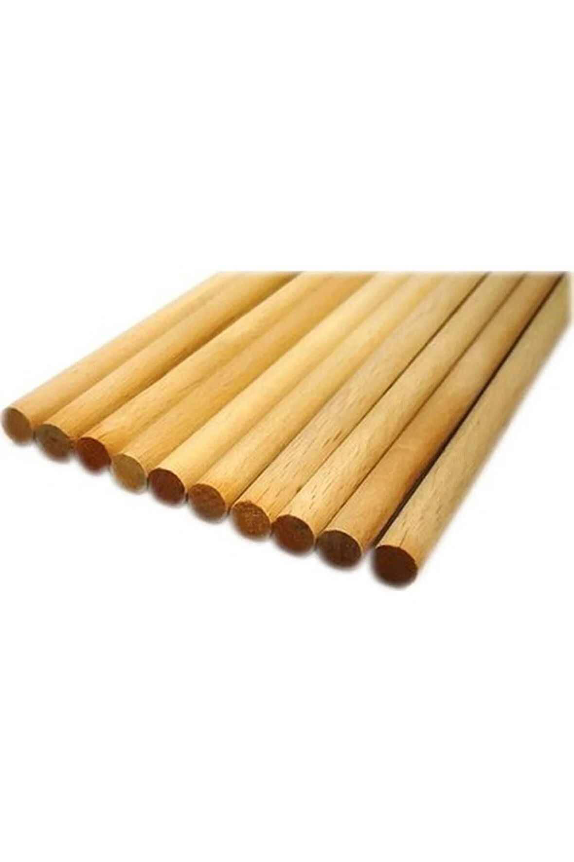 Ahşap Kavela Çıta Çubuk Kavela Yivsiz 12 Mm 20 Cm 50 Adet