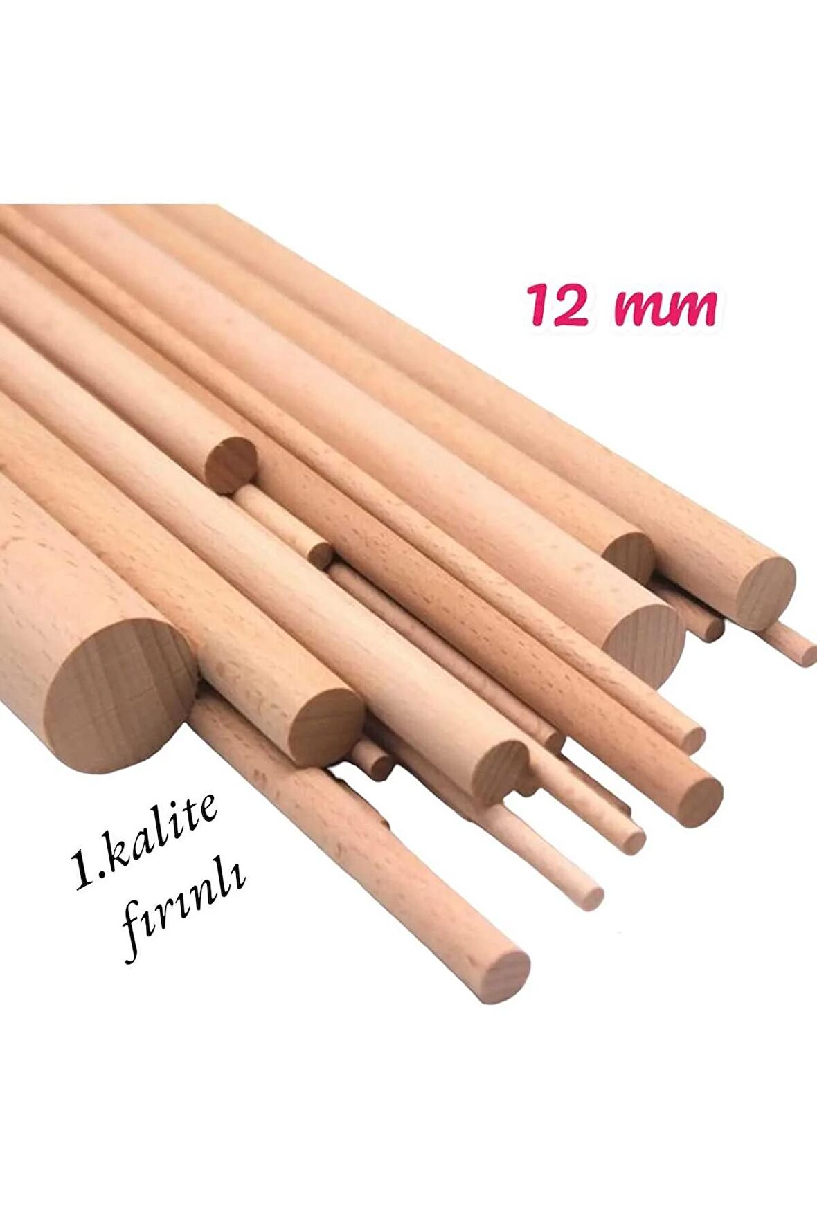 Ahşap Kayın Kavale 1.kalite 12 Mm X 50 Cm Fırınlanmış Kavela 10 Adet