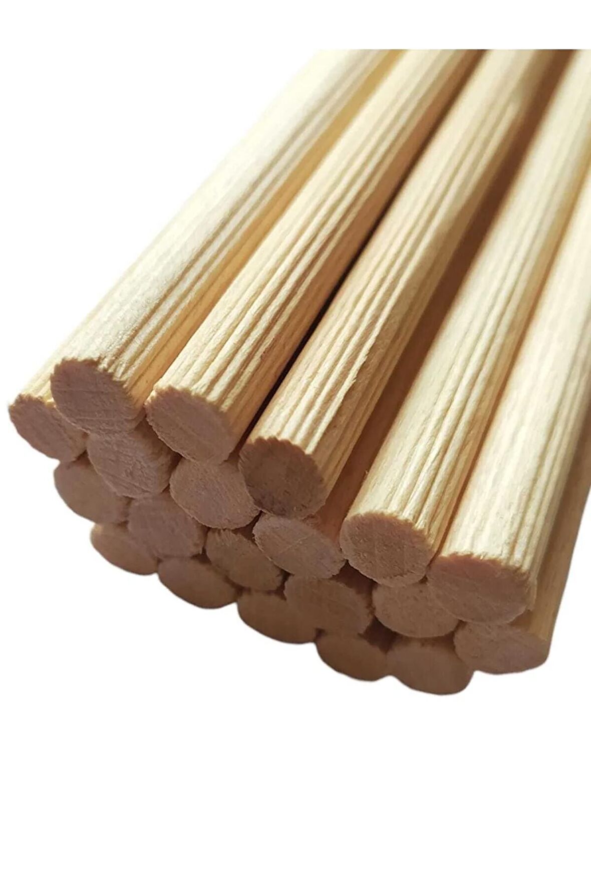 Ahşap Kavale Çubuk Çıta Kavela Yivli Kayın 12 Mm 40 Cm 10 Adet