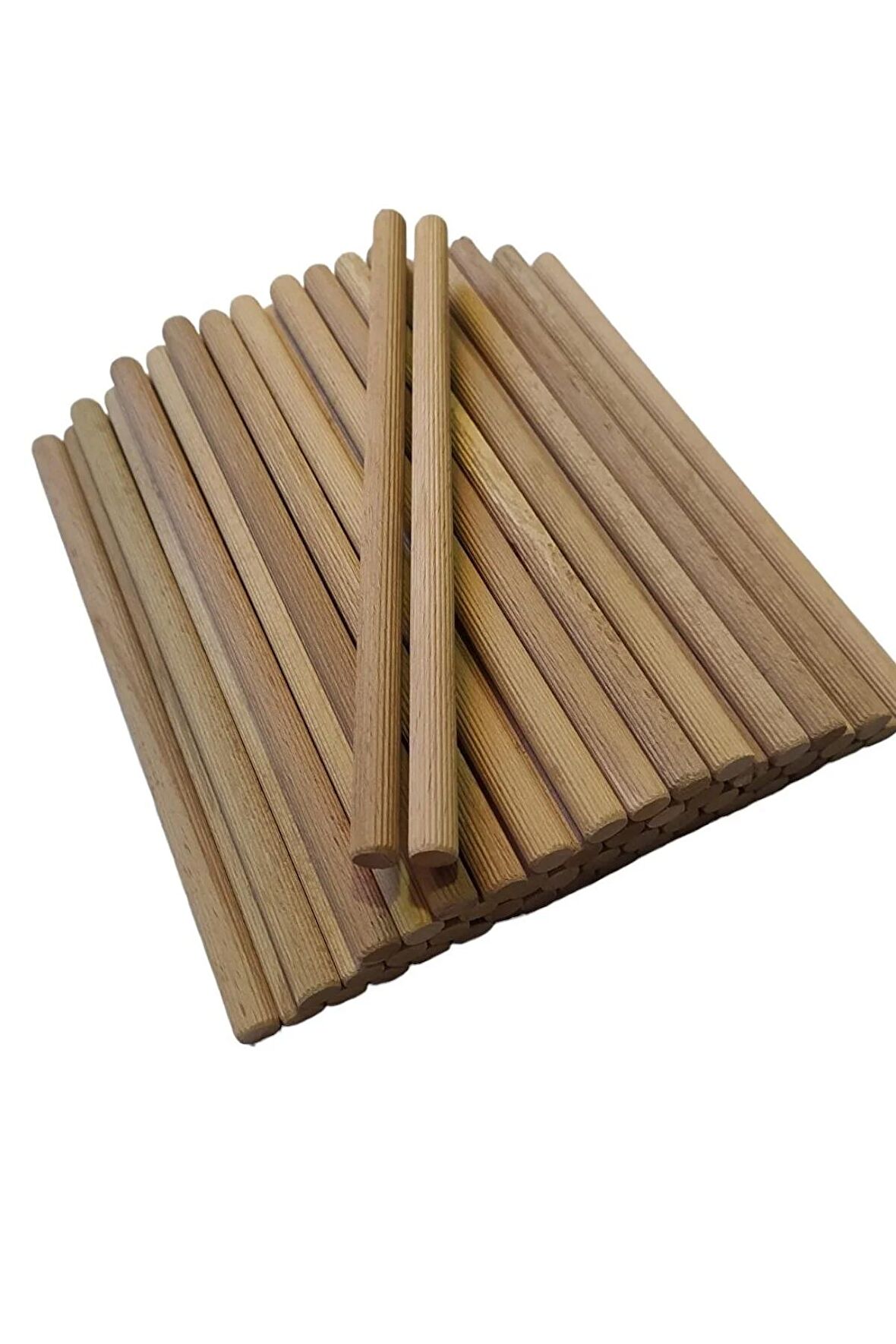 Ahşap Kavela Çıta Çubuk Kavela 1.kalite Yivli 8 Mm 20 Cm 40 Adet