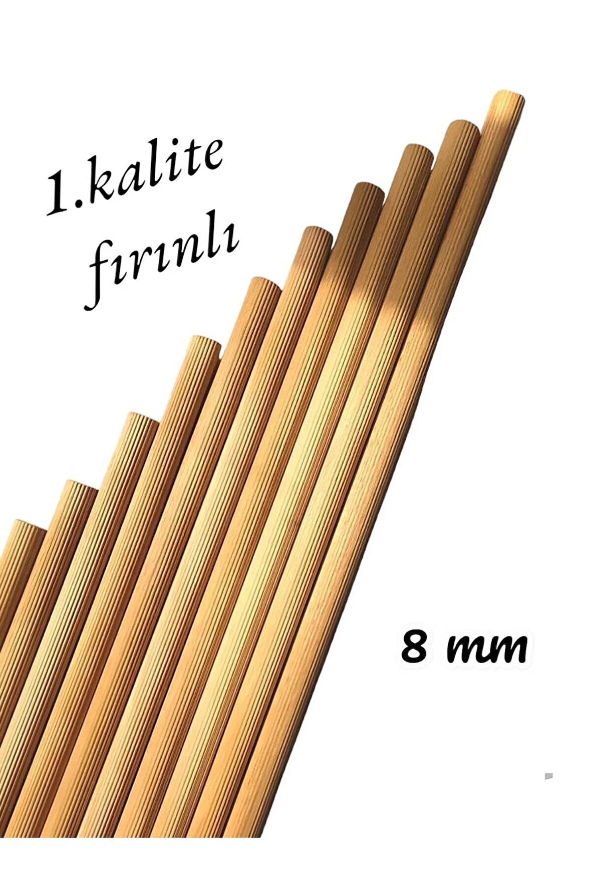Ahşap Kavale 1.kalite Çubuk Çıta Kavela Yivli Kayın 8 Mm 50 Cm 20 Adet