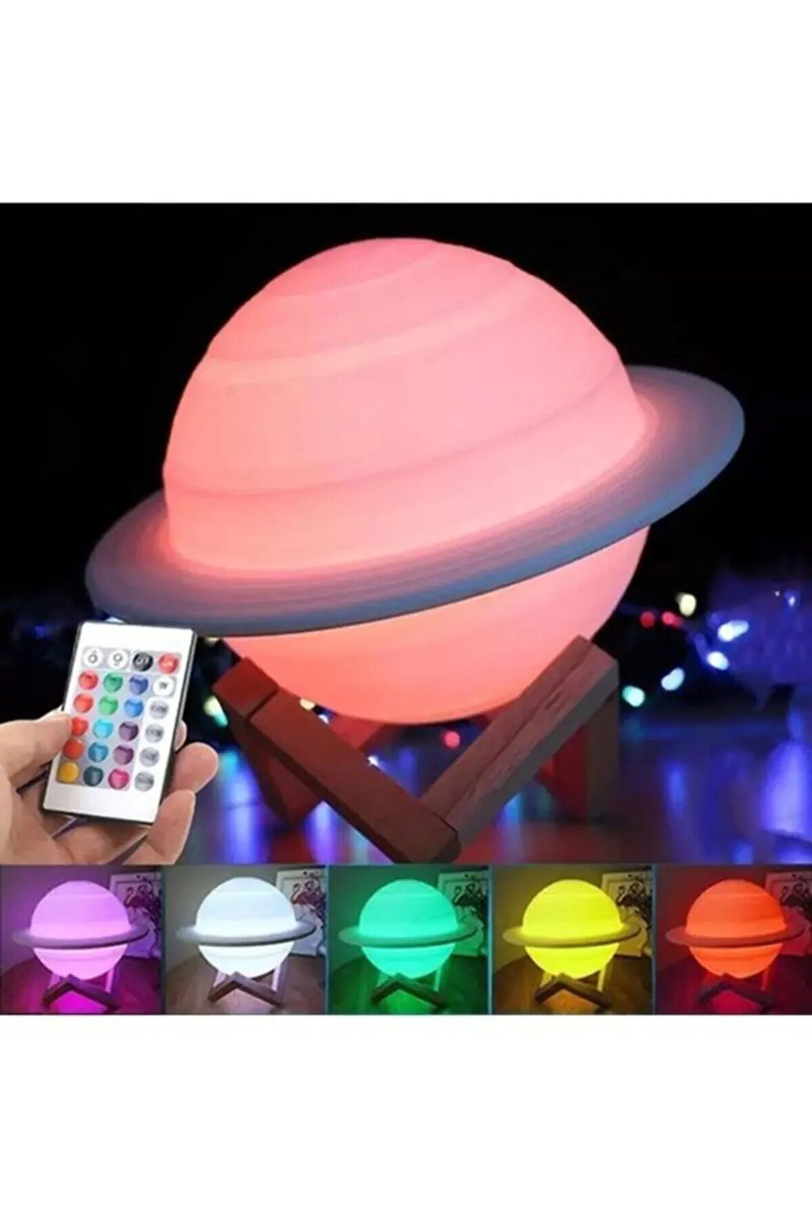 Saturn Ay Lamba Uzaktan Kumandalı Usb Kablolu