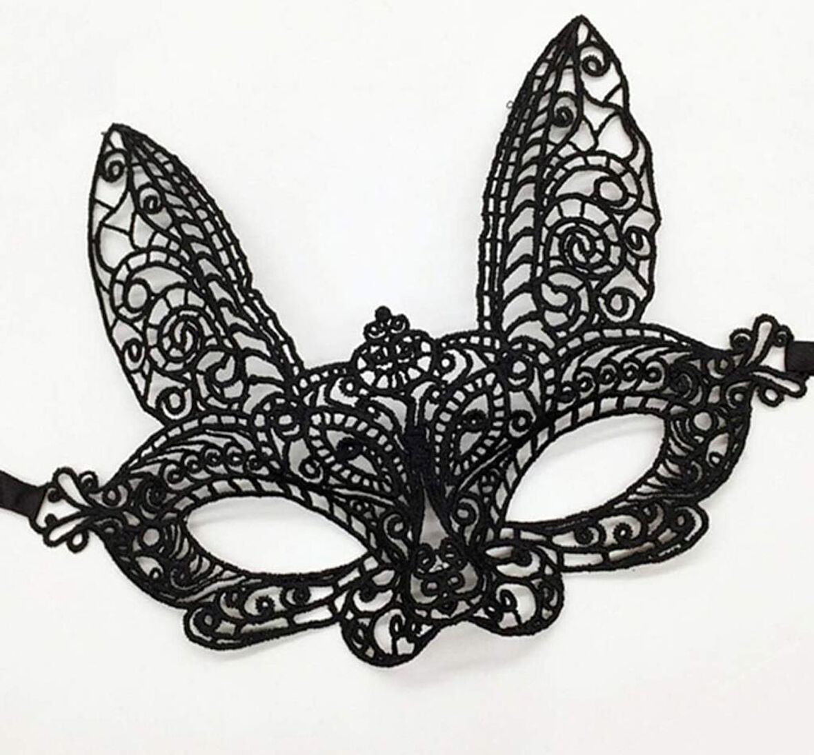 Nessiworld Siyah Renk Dantel Kesim Dantel İşlemeli Balo Parti Maskesi 7 No
