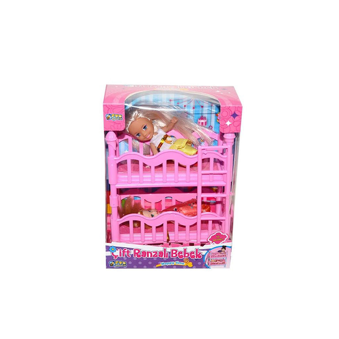 K899-17 2 Katlı Kutulu Ranzalı Bebek Seti-Halit Can Oyuncak