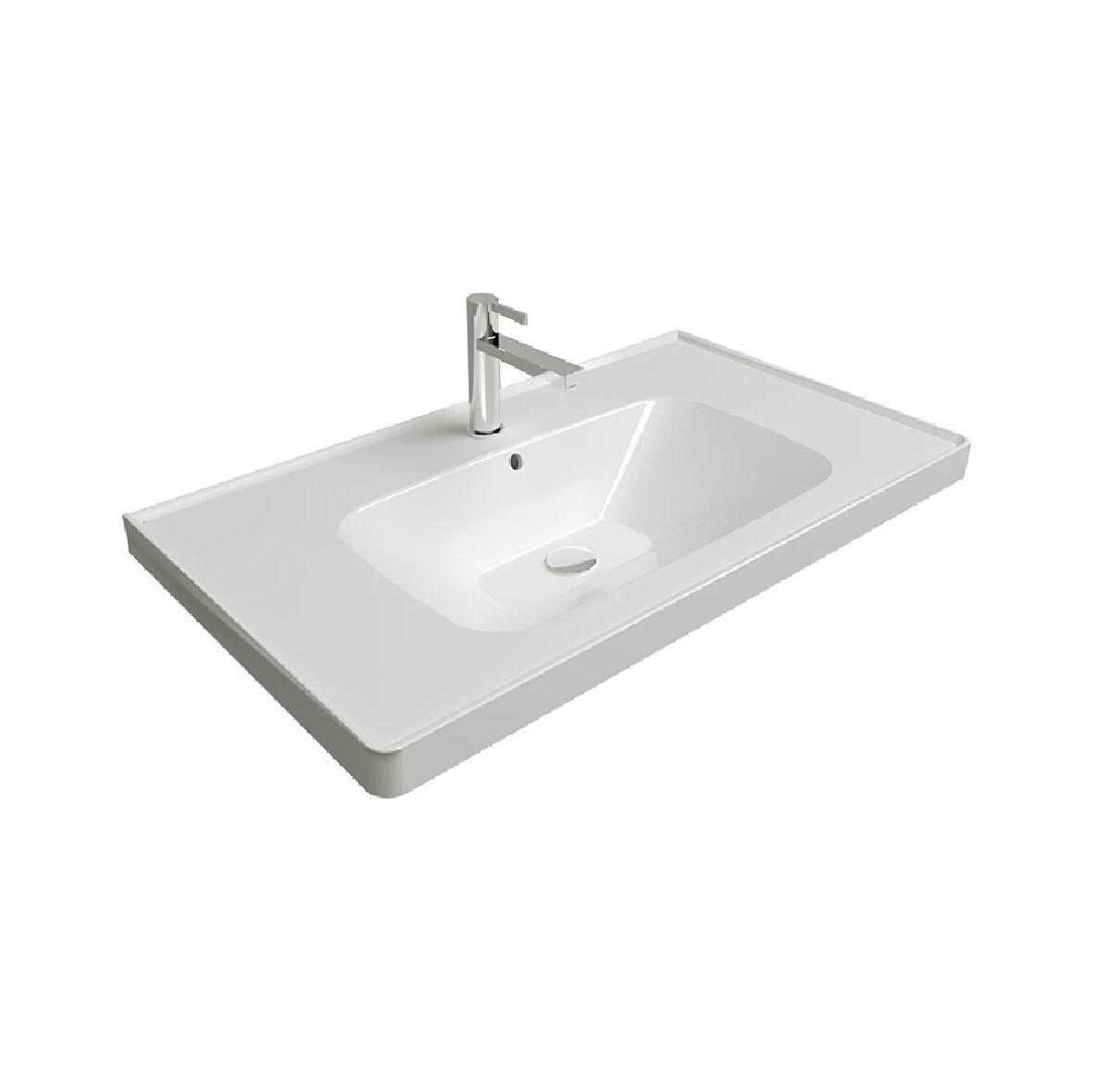 Newline Batarya Delikli Lavabo 100 Cm