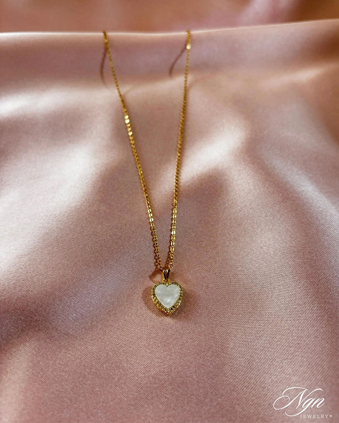 Light of Heart Gold Çelik Kolye