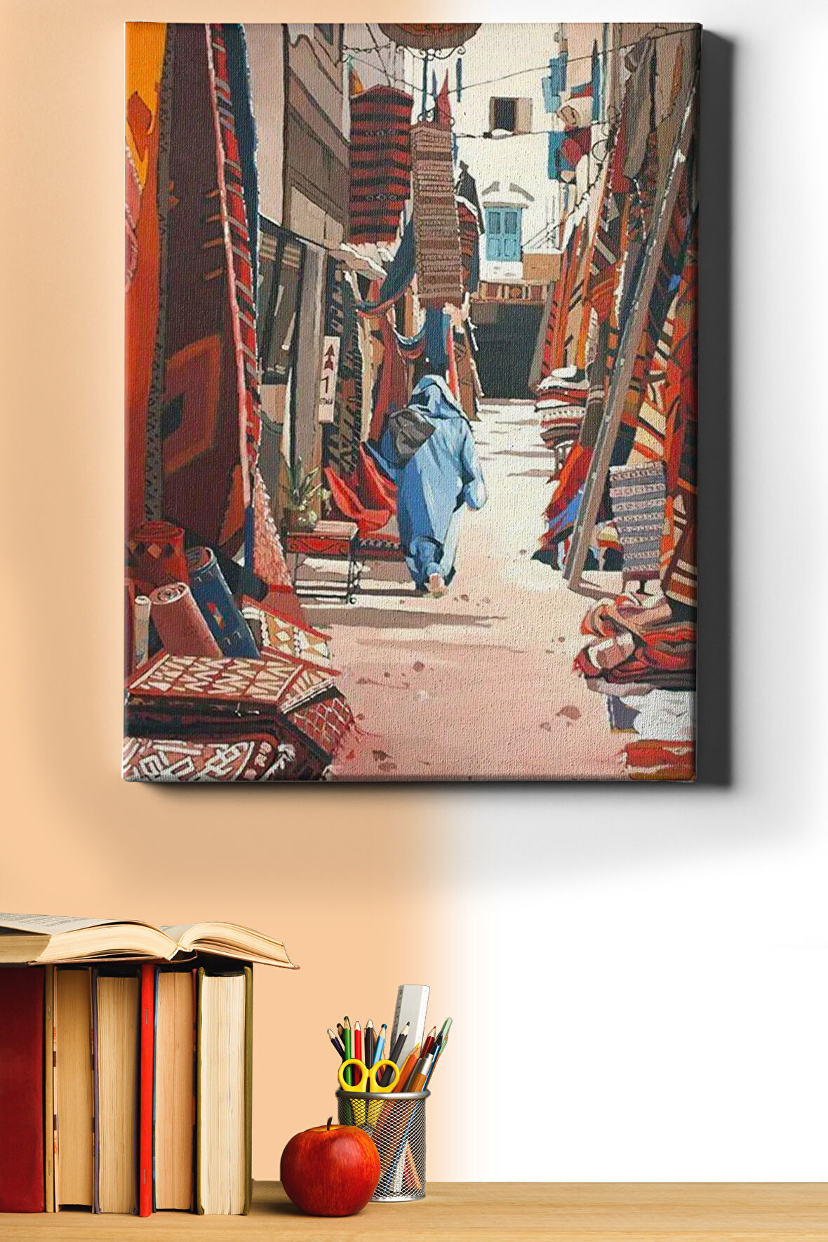 Sayılarla Boyama Seti Kasnaklı Halıcı Çarşısı 60 X 75 Cm