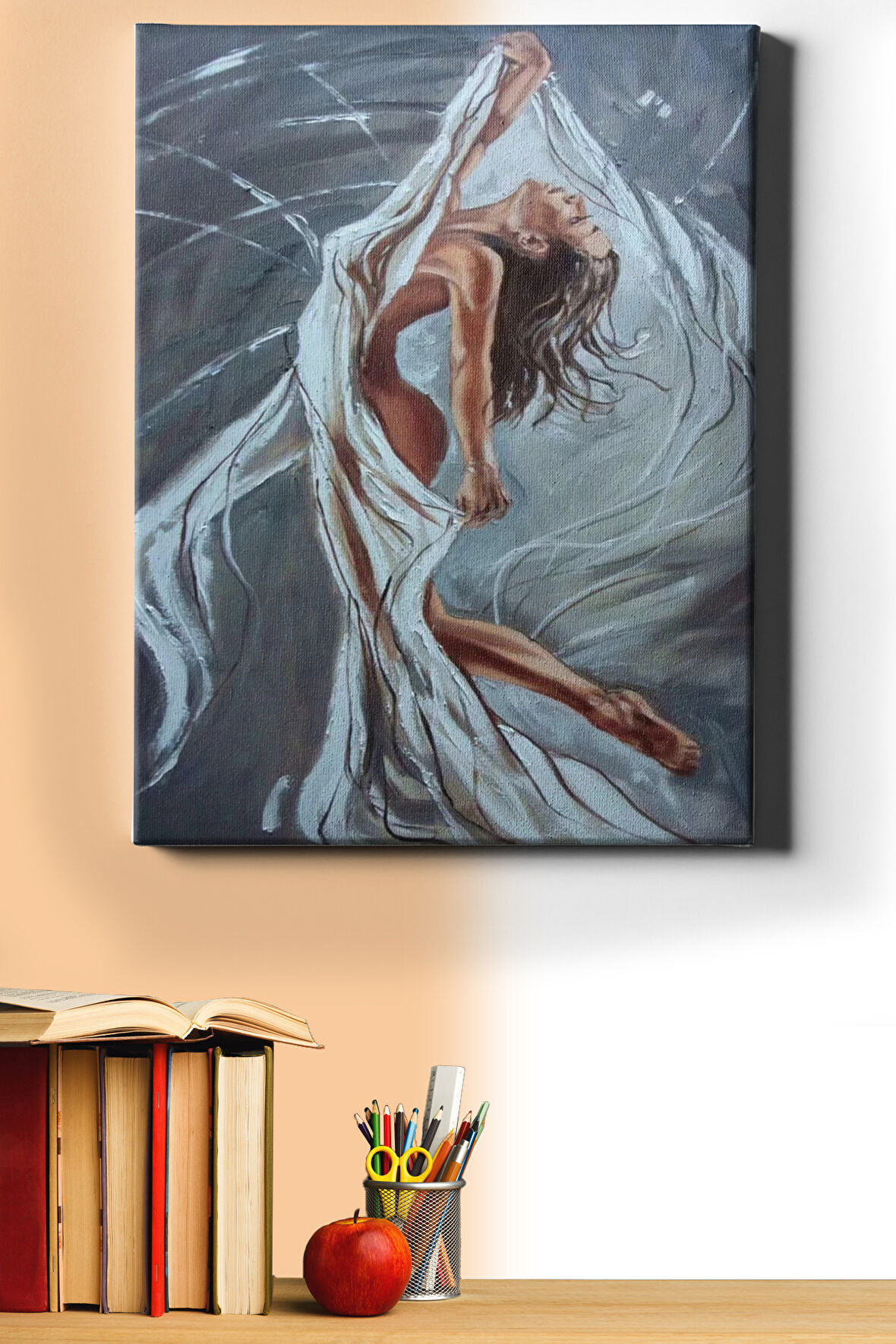 Sayılarla Boyama Seti Kasnaklı Tül Dansı 60 X 75 Cm