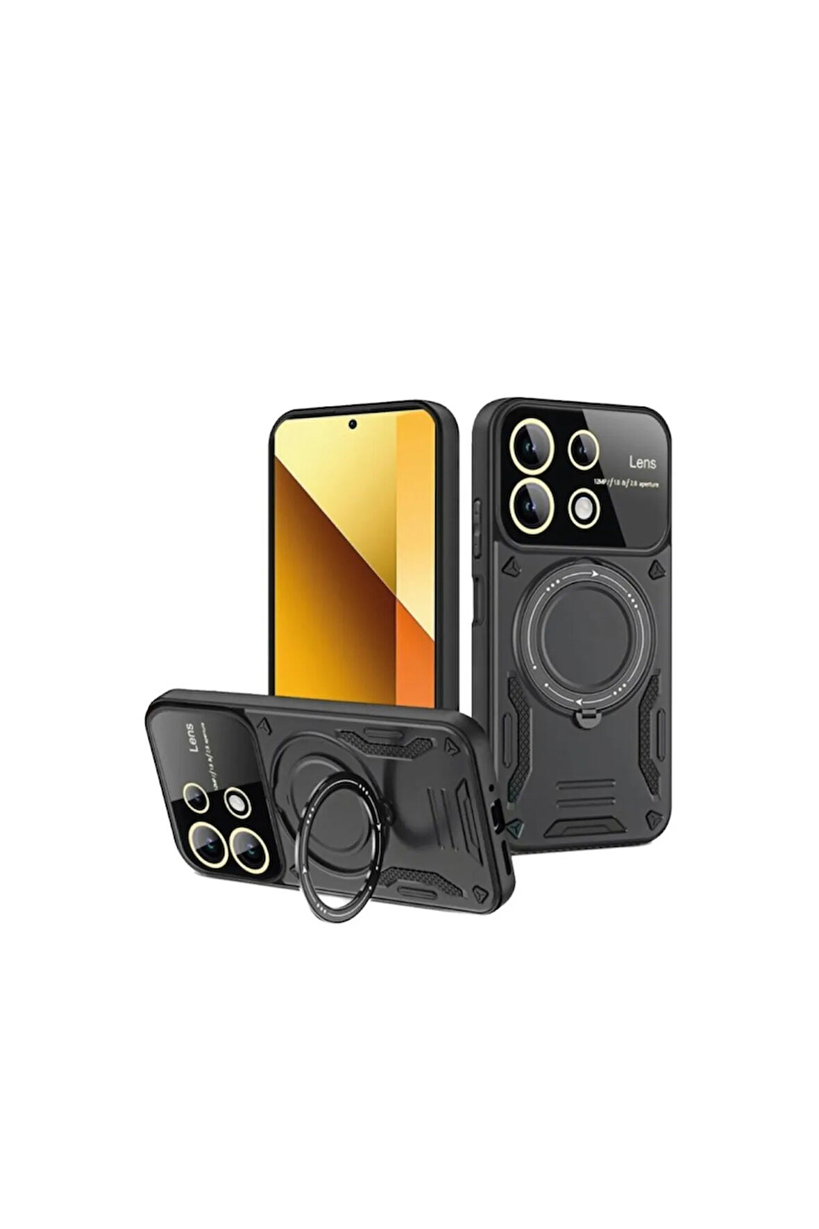 Xiaomi Redmi Note 13 Pro 4G Kamera Korumalı Lensli Magesafe Standlı Azn-JoyLens